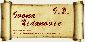 Ivona Midanović vizit kartica